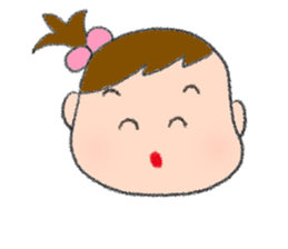 Expression of girl 2 sticker #2965568