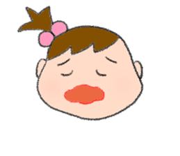 Expression of girl 2 sticker #2965569