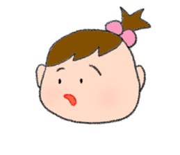 Expression of girl 2 sticker #2965570