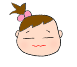 Expression of girl 2 sticker #2965571