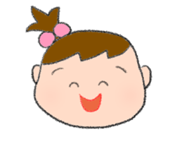 Expression of girl 2 sticker #2965572