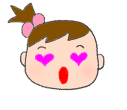 Expression of girl 2 sticker #2965573