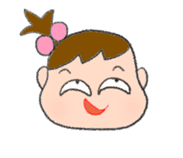Expression of girl 2 sticker #2965574