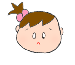 Expression of girl 2 sticker #2965575