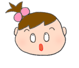 Expression of girl 2 sticker #2965576