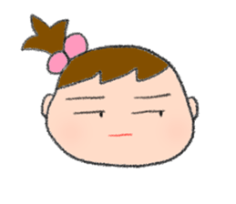 Expression of girl 2 sticker #2965578