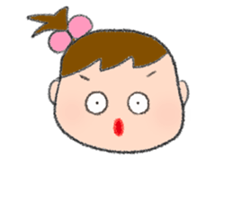 Expression of girl 2 sticker #2965581