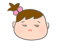 Expression of girl 2 sticker #2965583