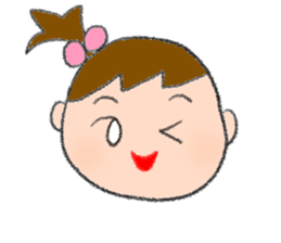 Expression of girl 2 sticker #2965584