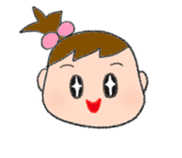 Expression of girl 2 sticker #2965585