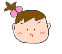 Expression of girl 2 sticker #2965588