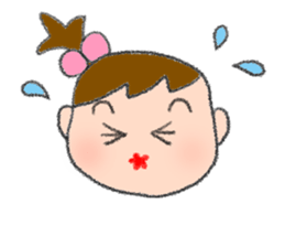 Expression of girl 2 sticker #2965589