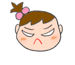 Expression of girl 2 sticker #2965590