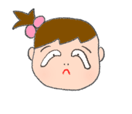 Expression of girl 2 sticker #2965592