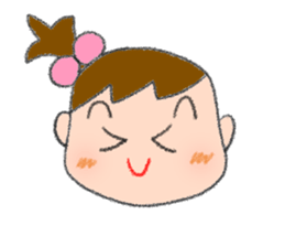 Expression of girl 2 sticker #2965593