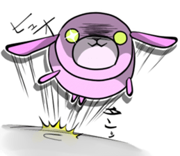 Rabbit Dog in English sticker #2966524