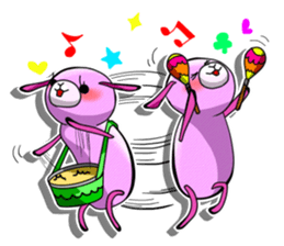 Rabbit Dog in English sticker #2966532