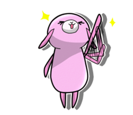 Rabbit Dog in English sticker #2966537