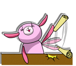 Rabbit Dog in English sticker #2966543