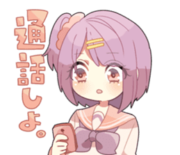 Unstable high school girls sticker #2966632