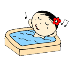 wooden doll female high school student sticker #2967005