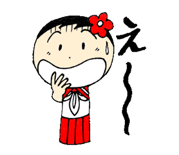 wooden doll female high school student sticker #2967011