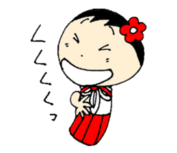 wooden doll female high school student sticker #2967016