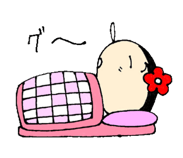 wooden doll female high school student sticker #2967024