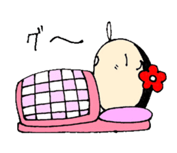 wooden doll female high school student sticker #2967024