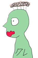 kurekure alien sticker #2967119