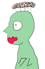 kurekure alien sticker #2967119
