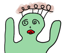 kurekure alien sticker #2967136