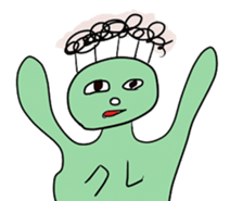kurekure alien sticker #2967147