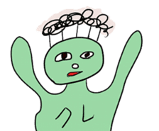 kurekure alien sticker #2967147