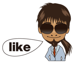 Man who wore sunglasses sticker #2967491