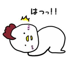 Fun chicken and chick sticker #2967542