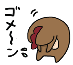 Fun chicken and chick sticker #2967553