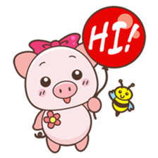 Piyu the pig sticker #2968875
