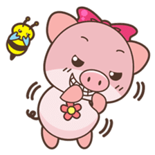 Piyu the pig sticker #2968880