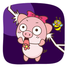 Piyu the pig sticker #2968888