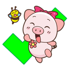 Piyu the pig sticker #2968889