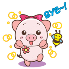 Piyu the pig sticker #2968900