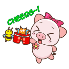 Piyu the pig sticker #2968902