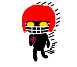 black mini angel sticker #2970240