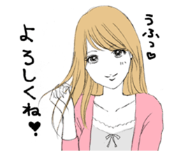 A beautiful girl sticker #2970488