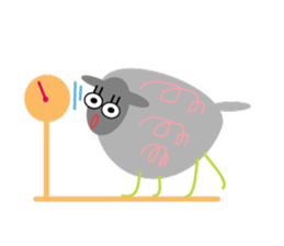 Chubby sheep sticker #2971116