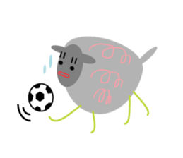 Chubby sheep sticker #2971117