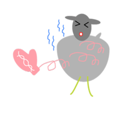 Chubby sheep sticker #2971120