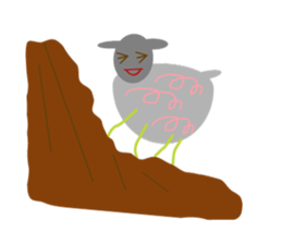 Chubby sheep sticker #2971123