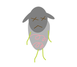 Chubby sheep sticker #2971124